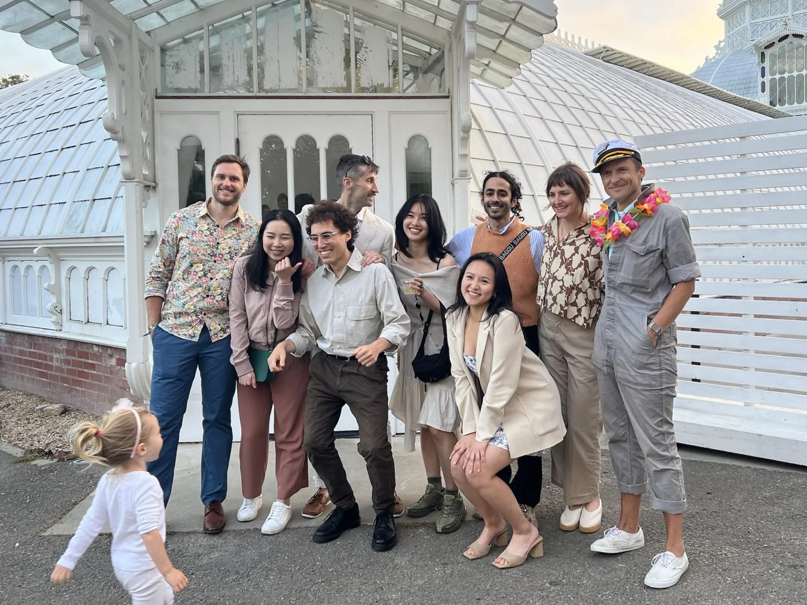 Substack team at summer party